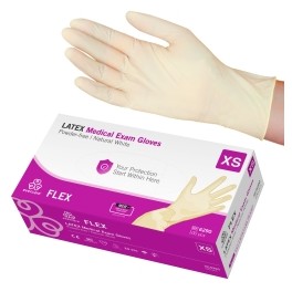 Latex handsker 100 stk., Evercare Flex 