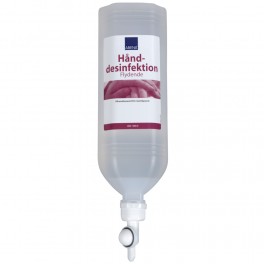 Hånddesinfektionsgel, ABENA, 1000 ml, 85% ethanol, standbag flaske til ståldispenser