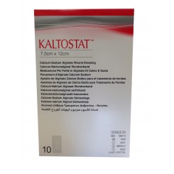Kaltostat, 7,5X12 cm. alginat, æsk.10 stk.